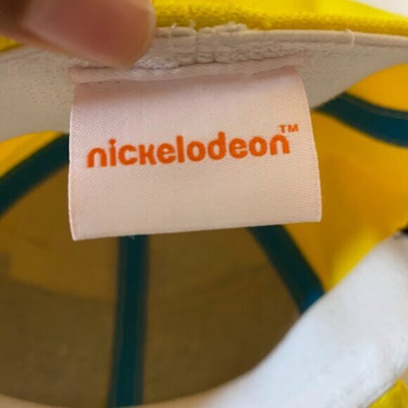 Nickelodeon Spongebob Squarepants Big Face Glasses A-Flex Baseball Cap Hat OSFM - Picture 5 of 10